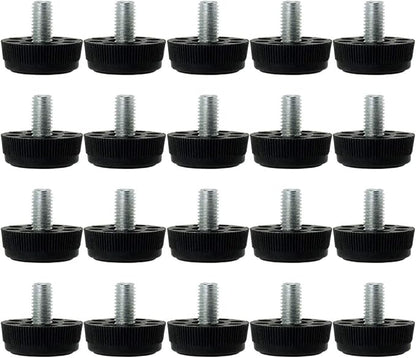 uxcell M8 x 13 x 30mm Furniture Glide Leveling Feet Adjustable Leveler Floor by uxcell