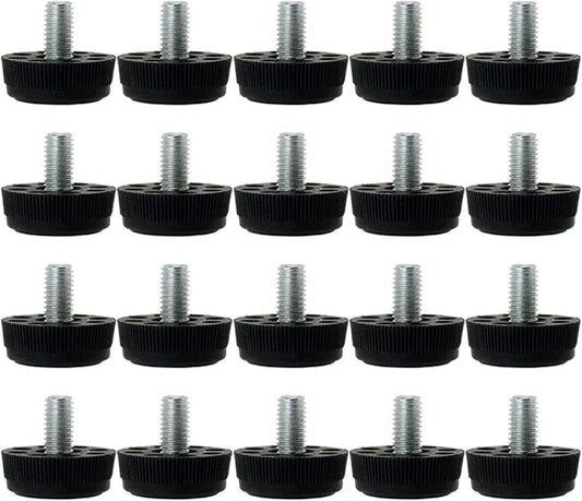 uxcell M8 x 13 x 30mm Furniture Glide Leveling Feet Adjustable Leveler Floor by uxcell