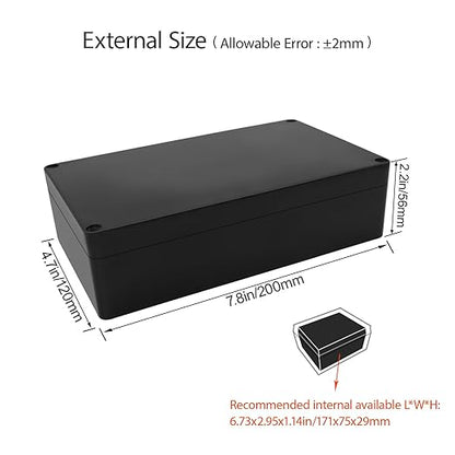 LeMotech Project Box ABS Plastic Junction Box IP65 Waterproof Hobby Box - Image 2