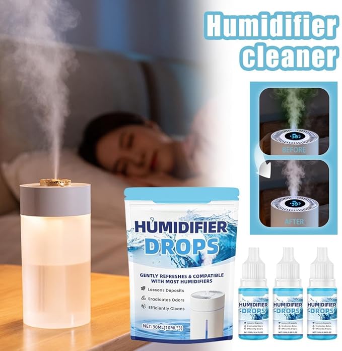 3 Pcs Humidifier Cleaner Drops – Water Treatment - Image 2