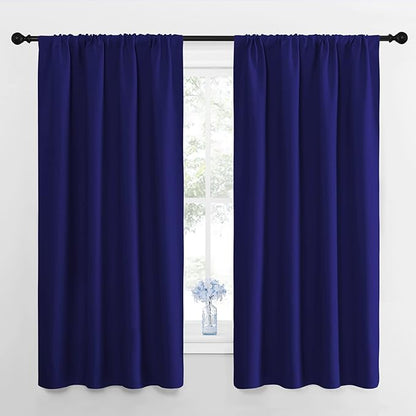 NICETOWN Curtains for Bedroom, All Season Thermal Insulated Solid Rod Pocket by NICETOWN