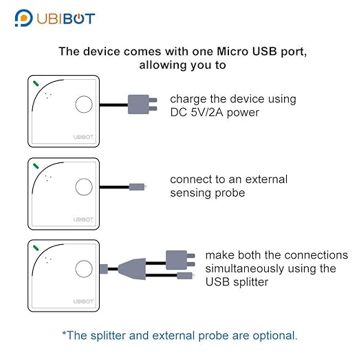UbiBot Industrial Wireless Remote Temperature Humidity Ambient Light Sensor - Image 8