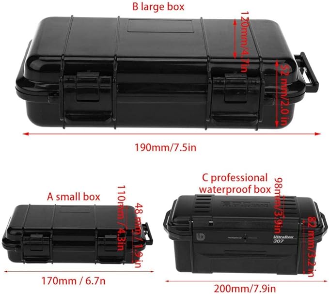 Tbest Outdoor Waterproof Shockproof Airtight Survival Box Storage Container - Image 4