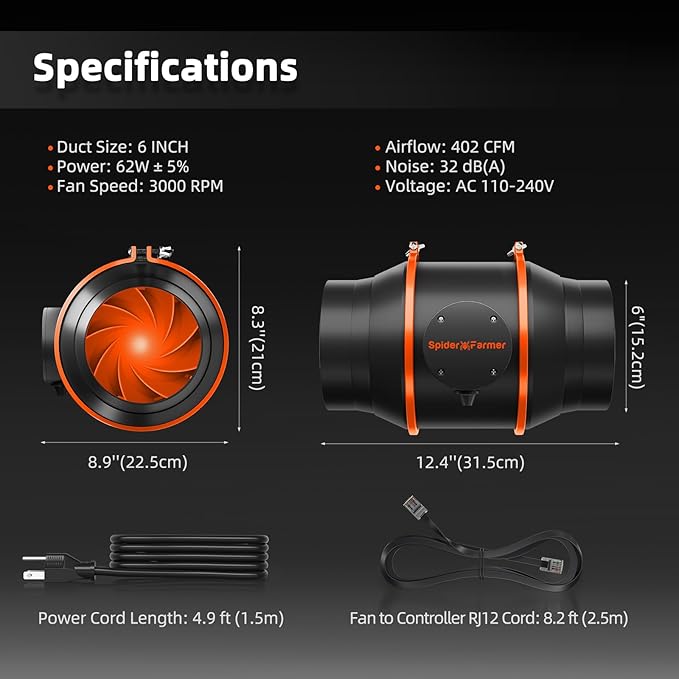Spider Farmer SF4000 Grow Tent Kit Complete 4x4x6.6ft Samsung LM301H EVO LED - Image 7