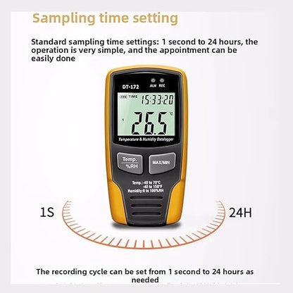 Compact Temperature and Humidity Data Logger 32000 Memory Hygrometer Moisture - Image 6