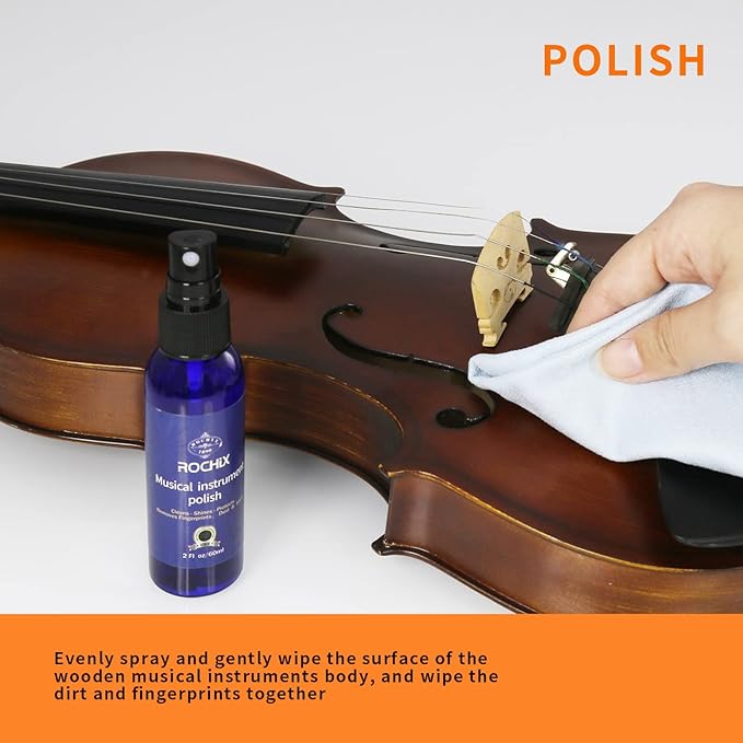 All-in-One Violin Care Cleaning & Maintenance Kit: Beeswax, Liquid Rosin - Image 3