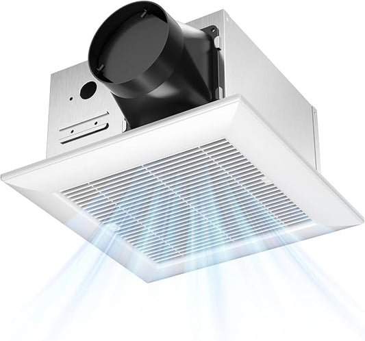 Amico Bathroom Exhaust Fan, 1.0 Sones, 110 CFM, Low Noise, Household Bath by Amico