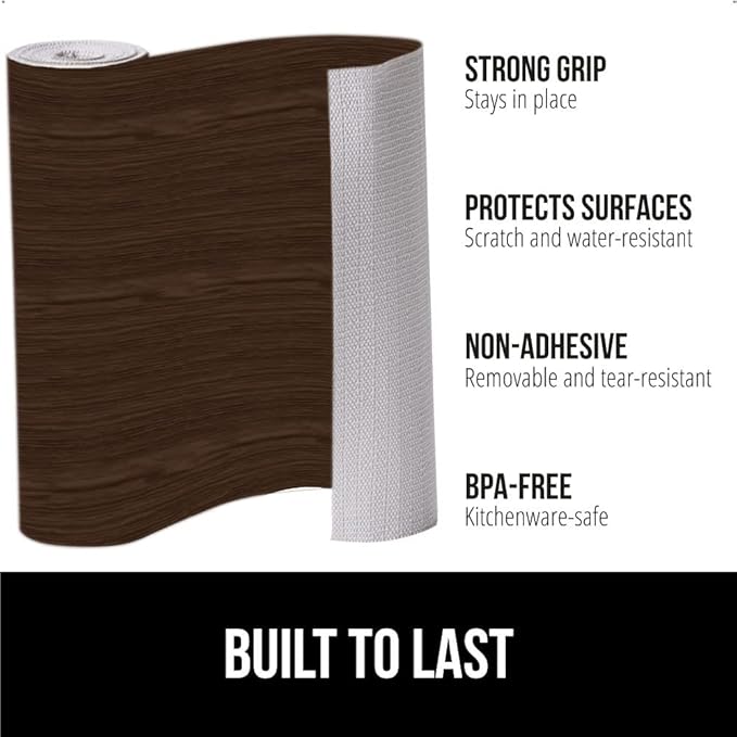 GORILLA GRIP DripGuard Shelf Liner, Non-Adhesive Drawer and Kitchen Cabinet - Image 2