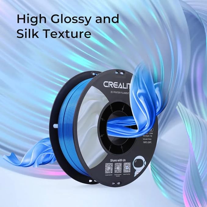 Creality PLA Silk Filament 1.75mm, 3D Printer Filament, Smooth Silk Texture - Image 4