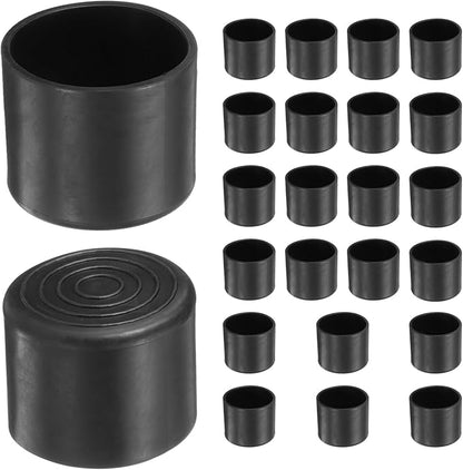 uxcell 24pcs Round Chair Leg Caps 38mm/1.5" PVC Chair Leg Floor Protectors by uxcell