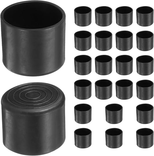 uxcell 24pcs Round Chair Leg Caps 38mm/1.5" PVC Chair Leg Floor Protectors by uxcell