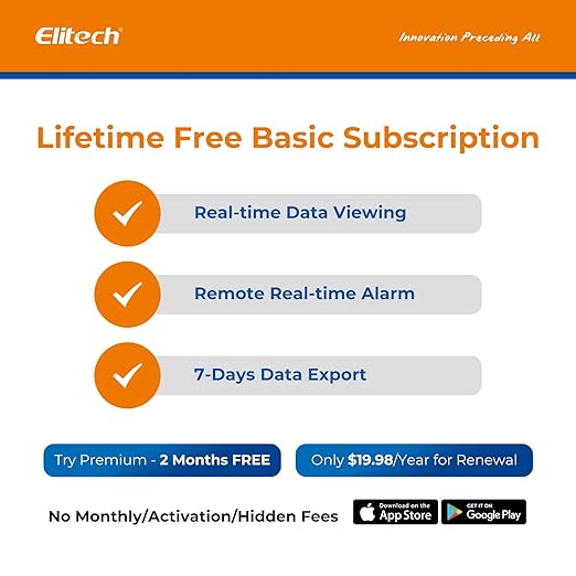 Elitech WiFi Digital Temperature Data Logger, 2.4GHz/5GHz WiFi Remote Real-Time - Image 2