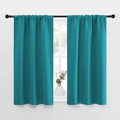 NICETOWN Peacock Blue Blackout Curtains Panels by NICETOWN