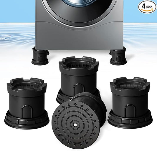 4Pcs Anti Vibration Pads for Washing Machine, Adjustable Height Stops Washer by CUISIBOT