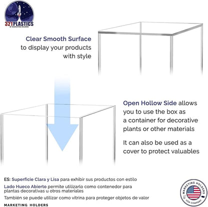 12" x 12" x 18" Clear Acrylic Display Box - Image 4