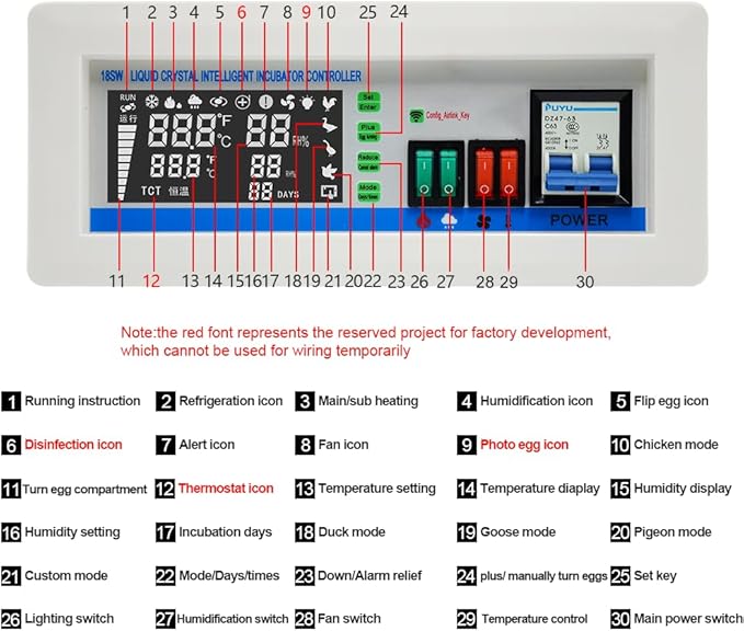 XM-18SW New Version Intelligent Incubator Controller WiFi Remote Intelligent - Image 5