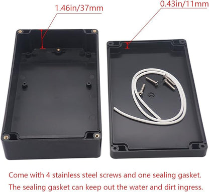 Project Box IP65 Waterproof Junction Box ABS Plastic Black Electrical Boxes DIY - Image 4