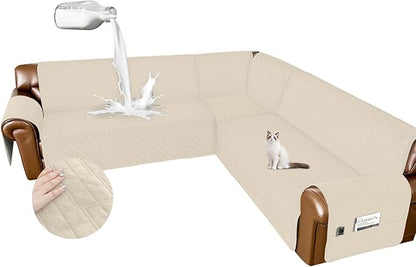 Arfntevss Waterproof Sectional Couch Covers L Shape Washable Velvet Sofa Cover by Arfntevss