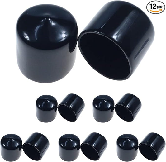Acocony 1 1/16 Inch Rubber Cap Round Rubber End Caps PVC Flexible Protector by Acocony