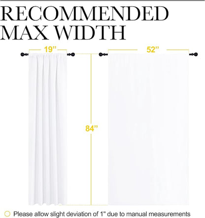 NICETOWN White Bedroom Curtain Panels - Image 7