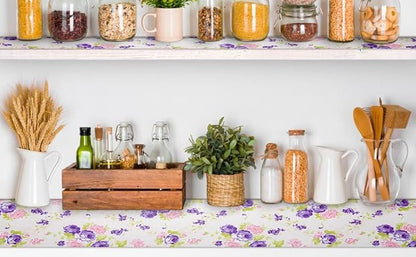 12" W x 120" L Floral Drawer and Shelf Liner - Image 2