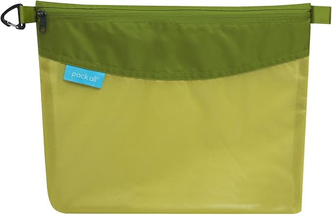 pack all Water-resistant Material Zipper Pouch, Mesh Zipper Bag by packall