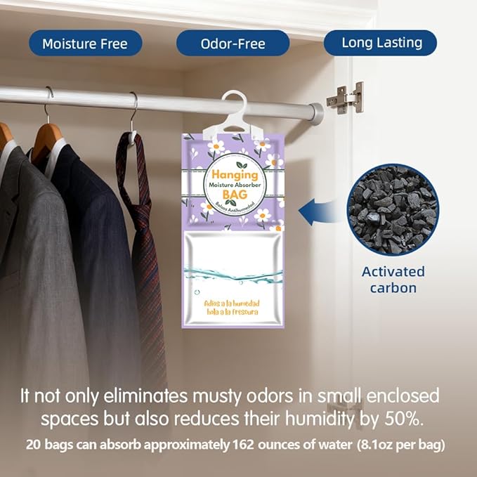Hanging High-Purity Moisture Absorber, 20 pack - Image 2