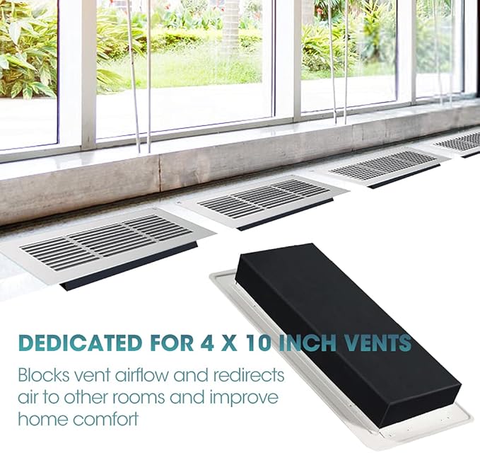 Buzzlett 4-Pack Complete Airflow Seal Rubber Vent Cover - Image 6