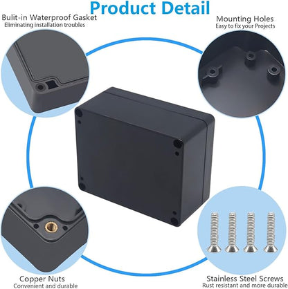 Project Box ABS Black Electrical Boxes IP67 Outdoor Waterproof Box Electronic - Image 6