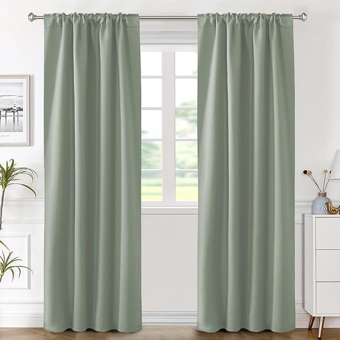 H.VERSAILTEX Blackout Curtains Thermal Insulated Window Treatment Panels Room - Image 2