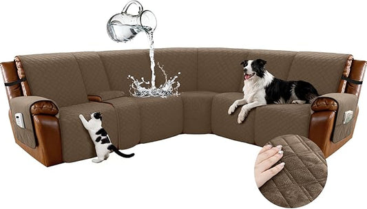 Arfntevss Waterproof Recliner Sectional Couch Covers by Arfntevss
