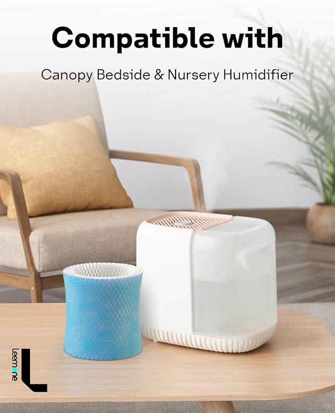 Leemone 3-Pack Bedside Humidifier Filter 2.0 Replacement Compatible - Image 2