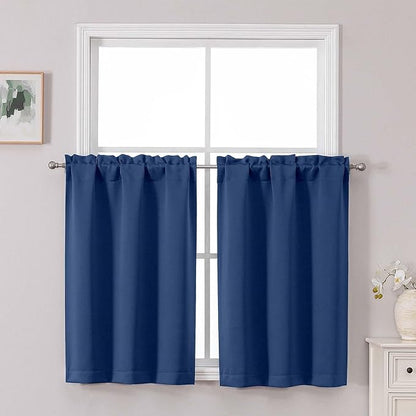 Chyhomenyc Short Blackout Curtains 36 Inch Length by Chyhomenyc