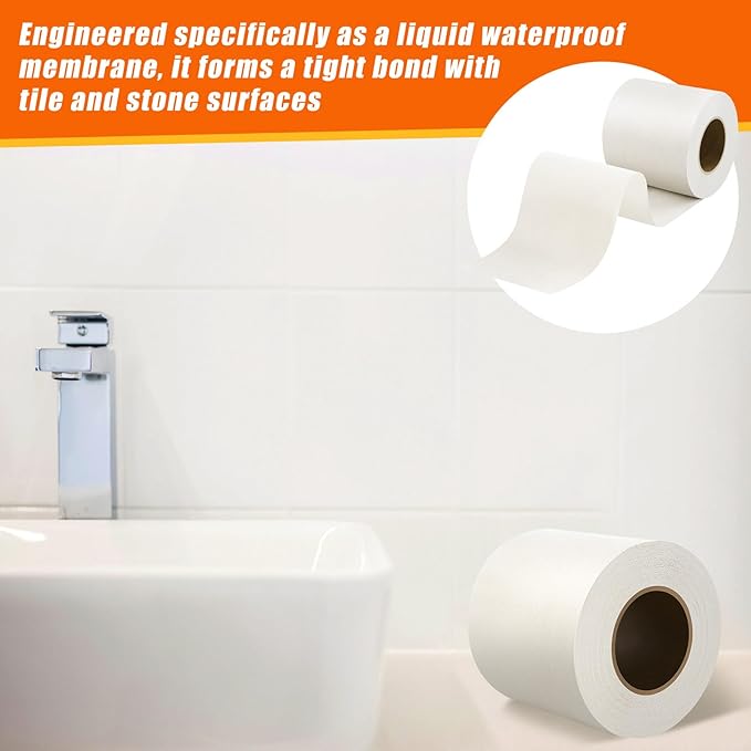 6 Inch x 100 ft Waterproofing Membrane Fabric Roll DIY Shower Waterproofing - Image 5