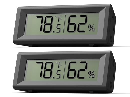 Small Digital Hygrometer, Humidity Meter, Indoor Thermometer, Room Temperature by PFTTDD