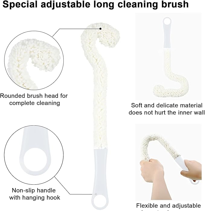 Boao 3 Pcs Wine Decanter Cleaning Brushes - Image 4