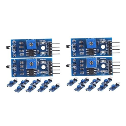 DOITOOL 20pcs Pin Thermosensitive Relay Modules Photoresistor Module Detection by DOITOOL