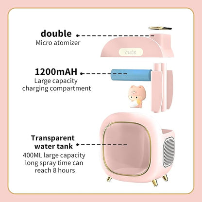 Cute Pet Humidifier, 13.5oz Creative TV Humidifier, USB Plug in Use, Desktop - Image 5
