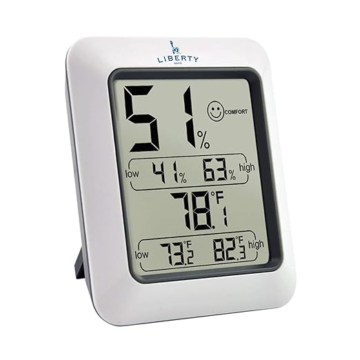 Liberty Safe Humidity and Temperature Monitor Hygrometer by LIBERTYSAFE