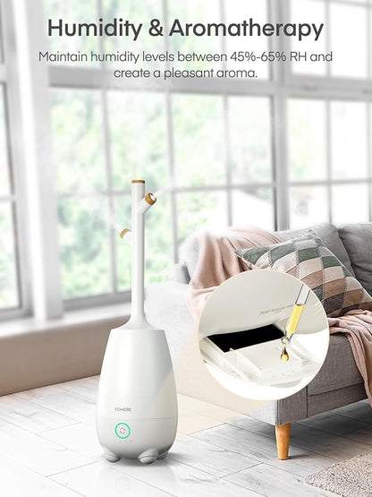 Humidifiers for Bedroom Large Room Home, 5L Quiet Cool Mist Top Fill Humidifier - Image 5
