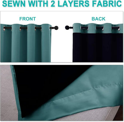 NICETOWN 100% Blackout Blinds, Laundry Room Decor Window Treatment Curtains - Image 5