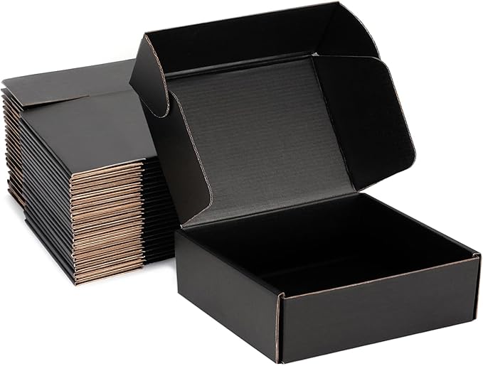 Small Shipping Boxes 10x10x3 Inch by DUZCLI