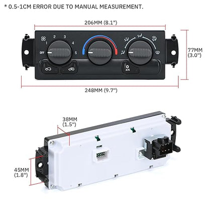 Front Climate Control Module Panel - Image 7