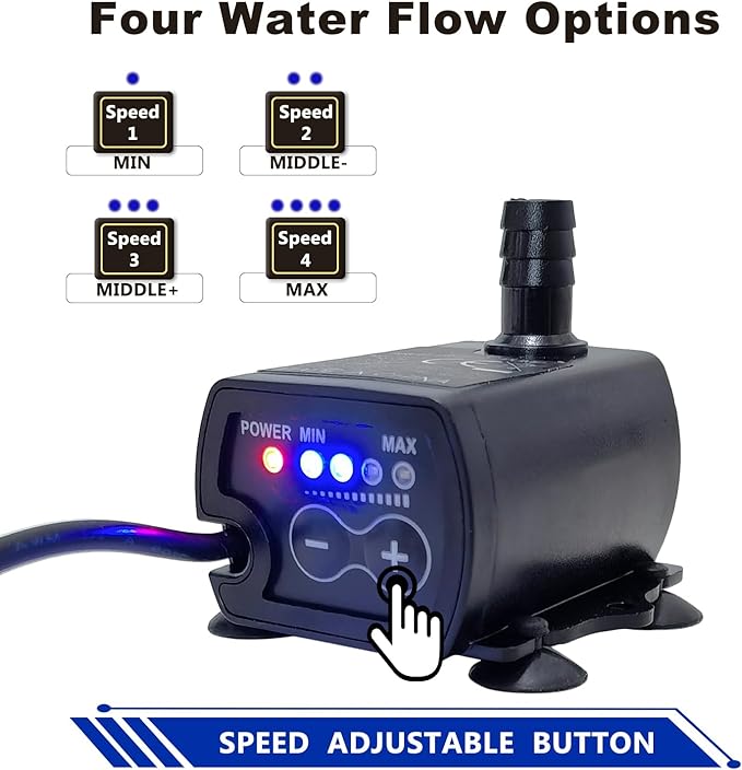 Automatic Small Sump Pump For Dehumidifier, 13FT Lift, 4 Level Flow Control - Image 3