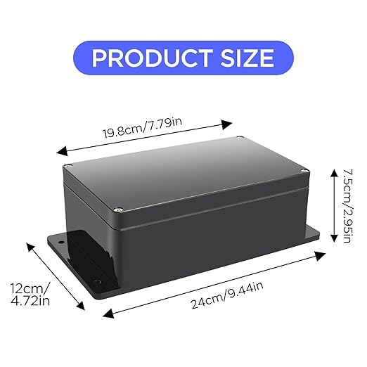 Electronic Project Box, IP65 Waterproof Dustproof ABS Plastic Junction Box- - Image 2