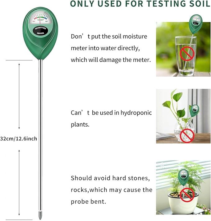 Soil Moisture Meter, Long Probe Soil Moisture Monitor - Image 6