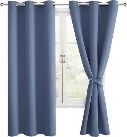 Hiasan Blackout Curtains for Bedroom, 38 x 63 Inches Length by Hiasan