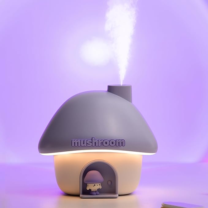 Portable Mini Humidifier, 300ml Small Cool Mist Humidifier, Personal Desktop by fuliyingAhealthierhome