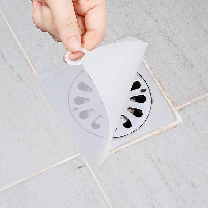 2 Pieces Floor Drain Cover Silicone Tub Stopper, 6x6 Inch Anti-Odor Deodorizing by Unknown
