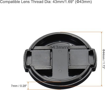 PATIKIL Camera Lens Cap, 2 Pack Sides Pinch Front Lens Cover - Image 2
